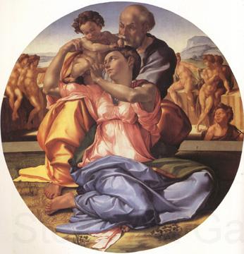 Michelangelo Buonarroti The Doni Tondo (nn03) Spain oil painting art